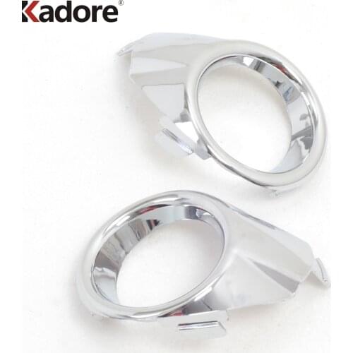 For Ford Fiesta 2009 2010 2011 2012 2013 2014 Chrome Front Foglight Fog Light Lamp Cover Trim Car Protect Exterior Accessories