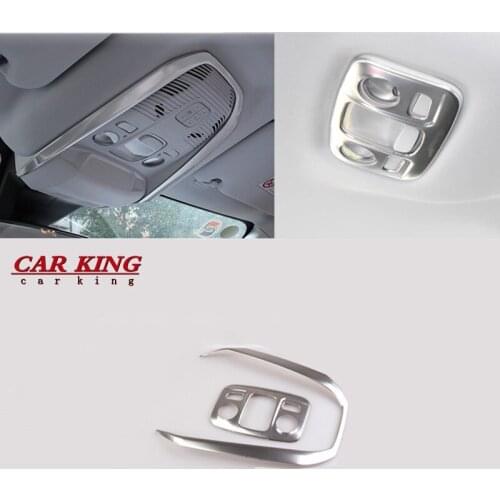 Stainless Steel For Peugeot 3008 GT Accessories 2016 2017 2018 Front Rear Reading Light Lamp Decoration Cover Trim Frame 2pcs