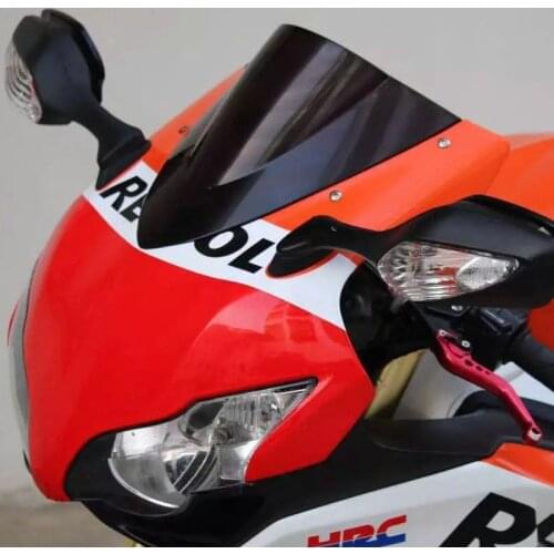 Motorcycle Double Bubble Windshield WindScreen For 2008 2009 2010 2011 Honda CBR1000RR CBR 1000RR CBR1000 CBR 1000 RR 09 Black