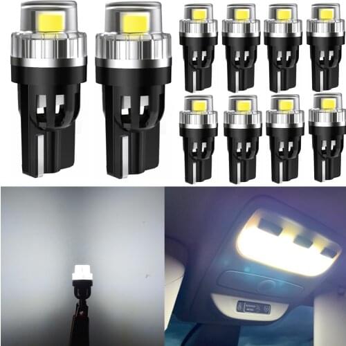 White Canbus Error Free For BMW 5 Series M5 E39 E60 E61 F10 F11 Car Interior Light License Plate Lamp (1996-2017) T10 W5W LED