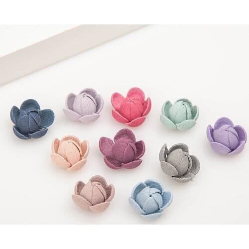 Mini Petal felt fabric Flower bud Applique Handmade Hair Accessories Floral Supply