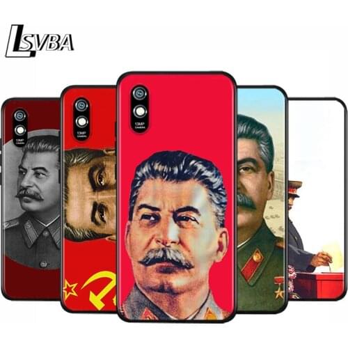 Anti-Fall Soft Black Cover Stalin Soviet Union For Xiaomi Redmi 10X 5G 9C 9A 9 K20 8A 8 7A 7 S2 6A 6 Matte Phone Case