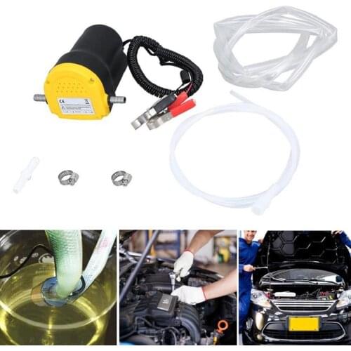 12V 60W Electric Car Oil Pump Crude Oil Fluid Pump Extractor Transfer Engine Suction Pump & Tubes For Auto Car Boat Motorcycle