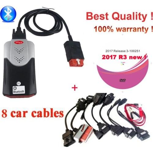 2021 NEW VCI Obd Obd2 Vd ds150e Cdp for Delphis Bluetooth 2017R3 Keygen Software Auto Scanner Car Trucks Repair Diagnostic Tools