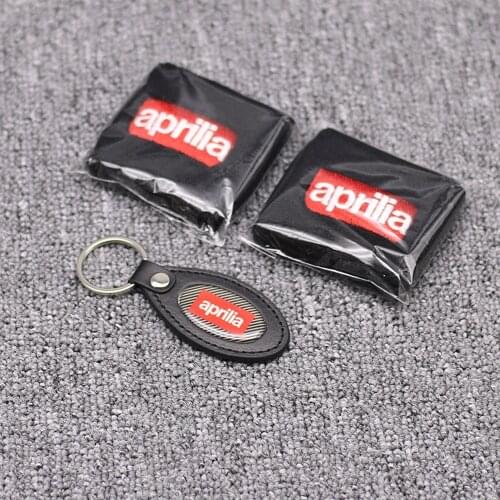 New PU Leather Keyring Motorcycle Front Brake Fluid Oil Reservoir Sock Cover For Aprilia Racing Black Reservoir Cover Socks