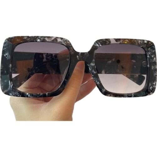 Oversized Square Sunglasses Women Luxury Brand New Designer Mirror Sun Glasses Big Frame Vintage Eyewear UV400