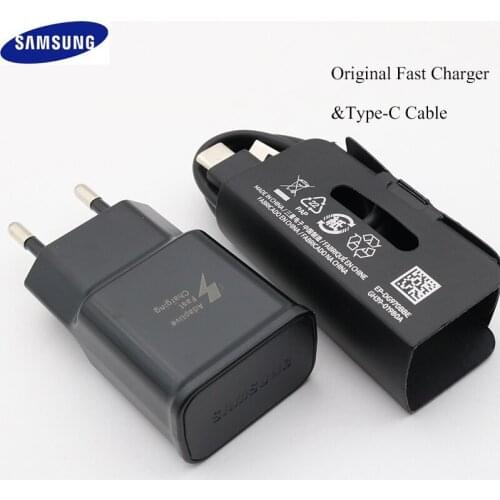 Samsung Original Galaxy Fast Charger Wall Adapter Fast Charge Type C Cable for Samsung Galaxy S10 S8 S9 Plus note 8 9 A3 A5 A7