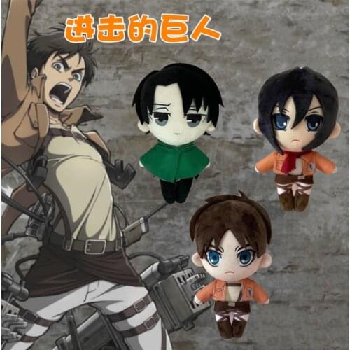 Anime Attack on Titan Levi Ackerman Plush Doll Toy Cute Soft Stuffed Pillow Kids Gift 20cm