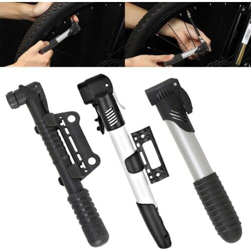 Hand Mini Bicycle Tire Air Inflator Ball Needle Valve MTB Portable Bike Pump