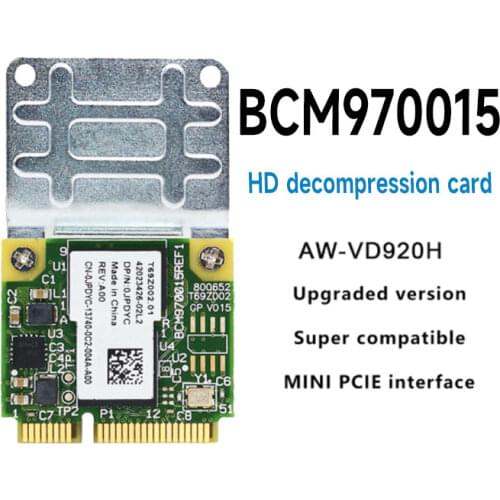 Broadcom BCM970015 70015 Crystal HD Video Decoder Mini PCI-E Adapter 1080p AW-VD920H