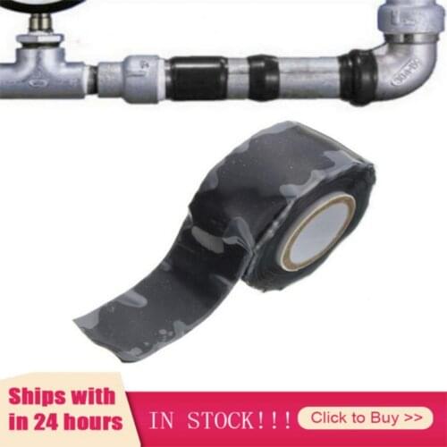 2.5cm*1.5m/ Waterproof Silicone Performance Repair Tape Bonding Rescue Home Water Pipe Repair Tape Pipeline Seal Film Tape
