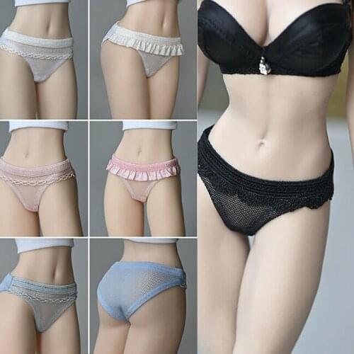 1/6 Female Lace Panties Briefs Underwear Clothes Model Accessories Fit 12'' Action Figure Toy
