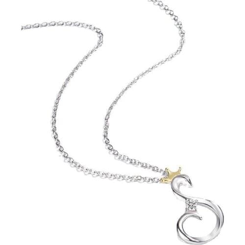 S925 Sterling Silver Crown Swan Necklace Female Wedding Engagement Party Pendant Jewelry Batch Send Girlfriend Gift