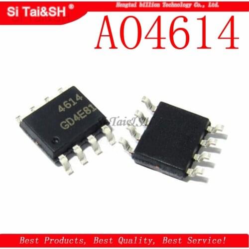 10pcs/lot AO4614 SOP-8 4614 AO4614B Field Effect Transistor