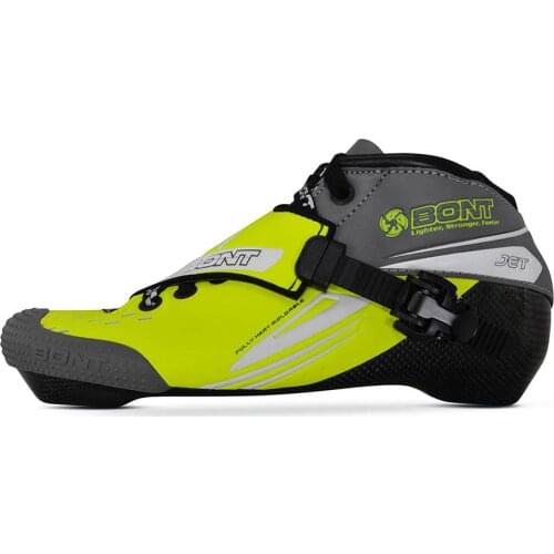 100% Original Bont Jet 2PT 195mm Speed Inline Skate Heatmoldable Carbon Fiber Boot Competetion Racing Skating Boot Patines Shoes