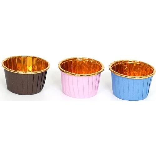 Muffin Paper Cups Golden Cupcake Wrapper Liner Round Forms For Cup Cake Baking Decoration Tools,3000pcs