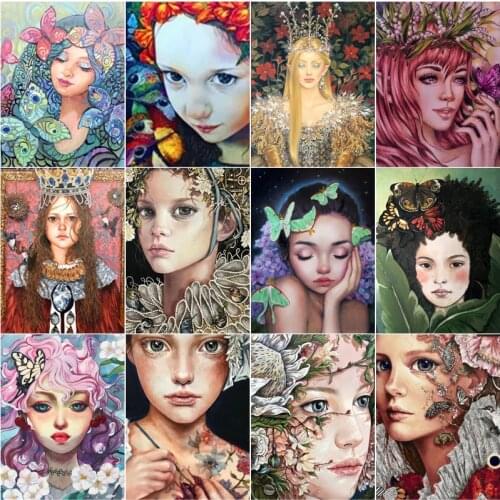 Diy Diamond Painting Custom Figure Painting Kids Cartoon Queen Round Diamond Full Diamond Cross Stitc Mosaic Home Decora