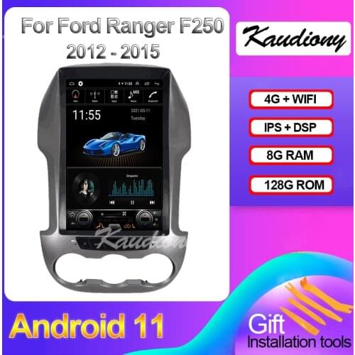 Kaudiony 12.1" Android 10.0 For Ford Ranger F250 Car Radio Automotivo Multimedia Player Auto GPS Navigation Stereo 4G 2012-2015
