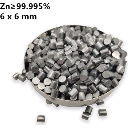 Zinc Section 6x6mm Purity 99.995% Zn for Scientific Research Experiment