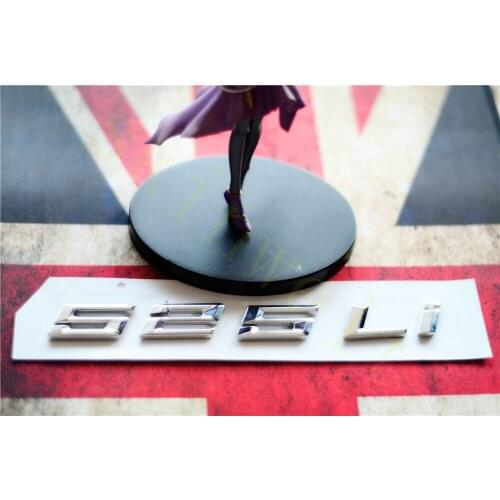 Emblem Badge Decal Trunk Rear ABS for BMW 5 Series 525i 525Li 528i 528Li Matt Black Chrome Stylish Car Exterior Stickers