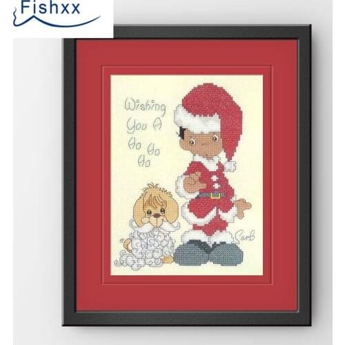 Fishxx Cross Stitch Package H148 Pastoral Scenery Cute Cartoon Children Bedroom Hanging Painting Hand Embroidery