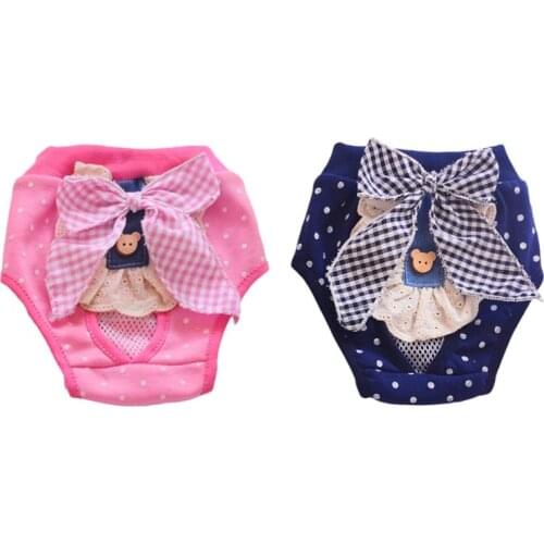 Pet Dog Physiological Pants Pet Dog Shorts Sanitary Diaper Washable Pet Menstruation Underwear Briefs for Female Puppy Dogs