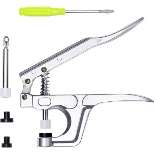 LMDZ Aluminum Alloy Snap Buckle Installation Tool T3/T5/T8S Resin Plastic Hand Press Pliers Press Buckle Pliers with Screwdriver