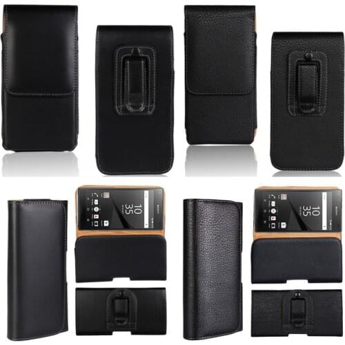 KAILYON Z5 Smooth/rough Pattern PU Leather Phone Belt Clip for Sony Xperia Z5 Compact Cell Phone Accessories Pouch Bags Cases