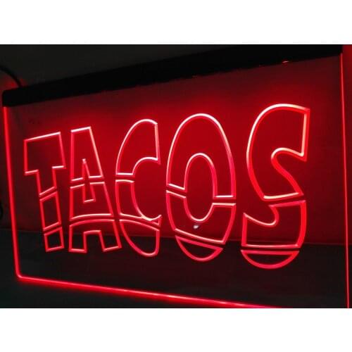 LB093- Mexican Tacos Reklame schild NR LED Neon Light Sign home decor crafts