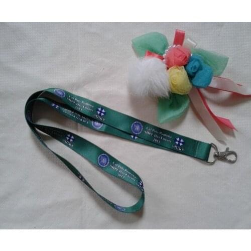 Hot custom multi color logo printed flat single lanyard,screen printing business convention exhibition neck lanyard 20MMx90CM