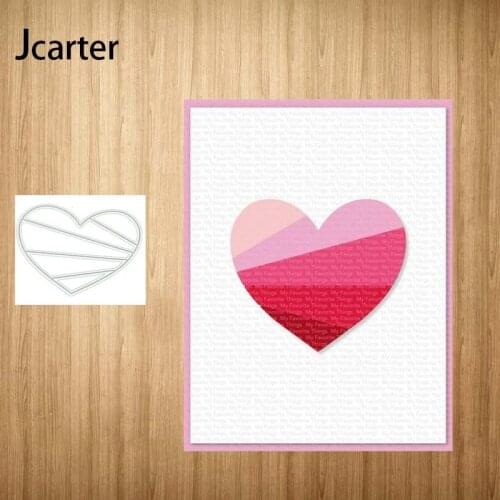 Heart Line Frame Metal Cutting Dies Craft Stencil for Scrapbooking Handmade Tools Make Album Model Punch Blade Decor Template