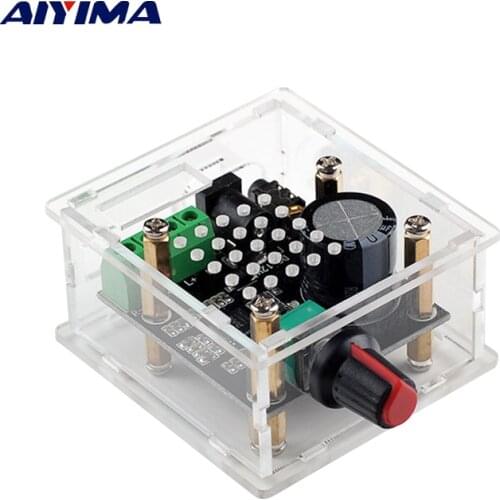 AIYIMA PAM8610 Mini Digital Audio Amplifier Board 15W * 2 Channels Amplifiers module With Case