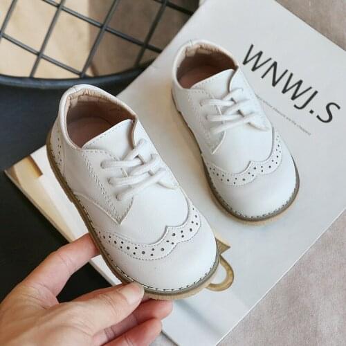 Fashion Casual Childrens Shoes Leather Non-slip Breathable Sneakers Boys and Girls Students Running Four Seasons Kids Shoe