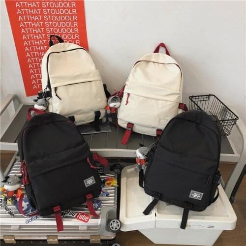 Fashion Women Backpack Kawaii Doll Pendant Nylon School Bag For Teenager Girls Large-capacity Waterproof Travel Backpacks 2021