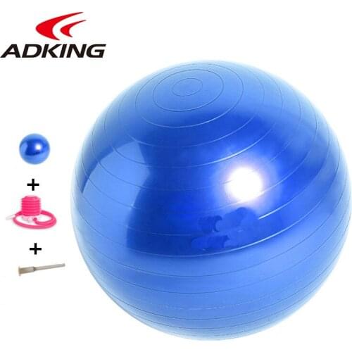 Yoga ball explosion-proof ultra-thick 65 cm size, suitable for fitness, balance, prenatal adjustment, including quick pump