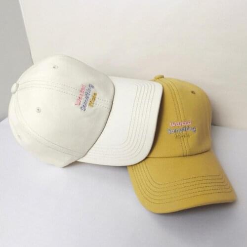 2021 New Simple Embroidery Letters Baseball Hat Comfortable Cotton Blend Graceful All-match Sports Hat for Climbing