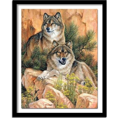 Full Diamond Embroidery 3D diy Diamond Painting Cross Stitch wolf animal 5d Diamond Pattern Rhinestones,diamond mazayka