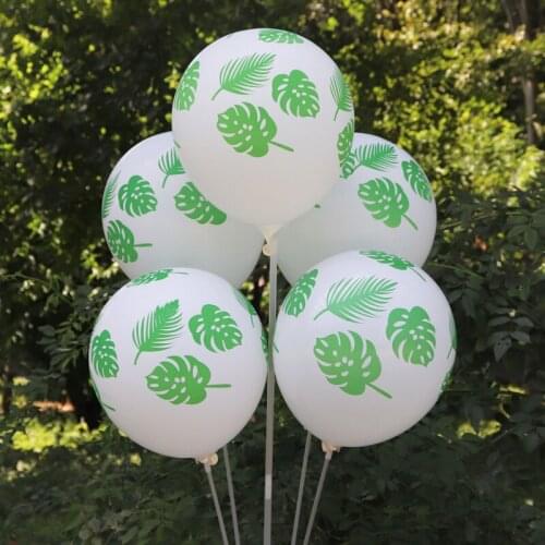 Leaf printing balloons Thicken Latex Balloons baby birthday Wedding Decoration Party Supplies balloon 30/50/100 pcs