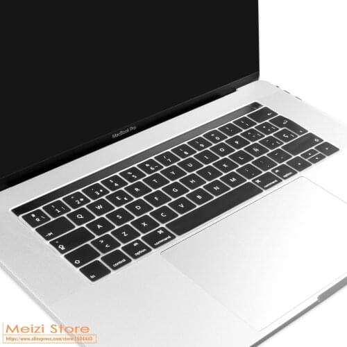 Silicone Skin Keyboard Cover Protector Spanish For Macbook Pro 13" A1706 15" A1707 With Touch Bar 2016 2017 Mexico Spain Chile