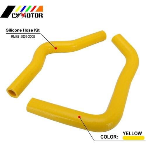 Motorcycle Silicone Radiator Coolant Hose Water Pipe For Suzuki RM85 RM 85 2002-2005 2006 2007 2008 Dirt Bike
