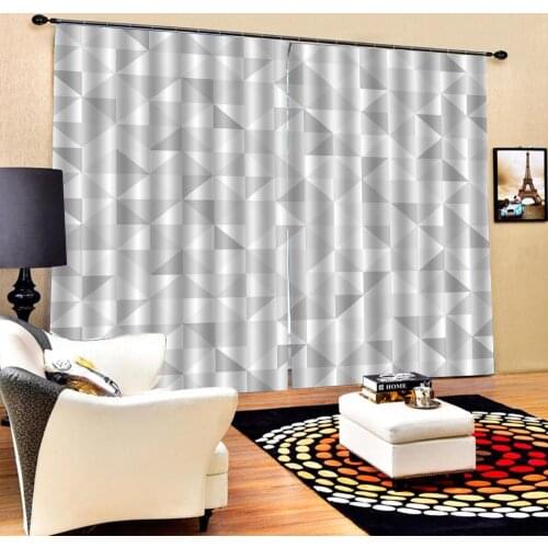 Modern Home Decoration Living Room Curtains 3d geometric curtains for bedroom Blackout curtain