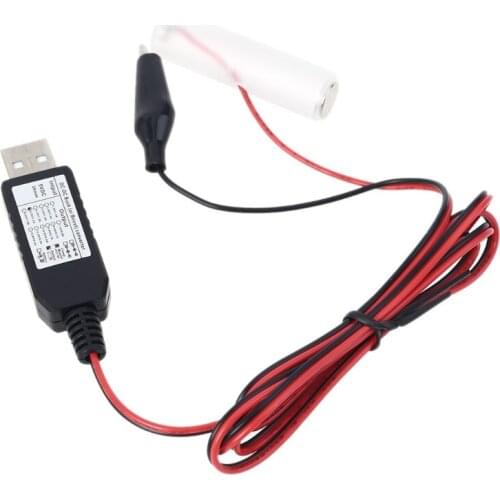 USB to 3V 4.5V 6V 9V 12V AA Battery Eliminator Replace 2-8pcs LR6 AA Batteries E56B