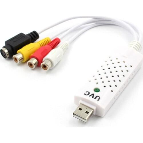 USB2.0 Video TV Tuner DVD Audio Capture Card Converter Adapter for Win 7 8 PC Laptop 3Colors Screen Cable