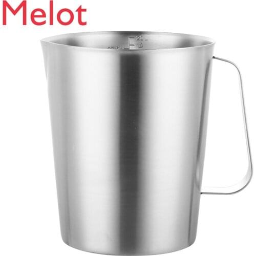 Thickened 3042000ml Milk Tea and Coffee Measuring Cup with Scale 2L Steam Pitcher Experimental Cup