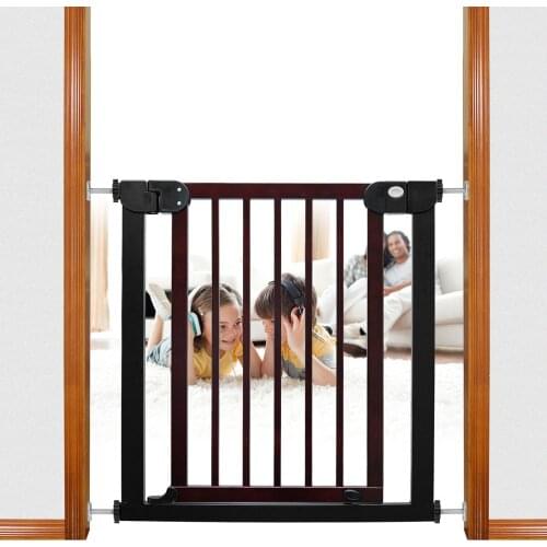 Baby Safety Gate Kids Security Fences Children Stairs Dog Cat Pet Isolating Isolating Barrier Door Wood Safety Fence More Sizes