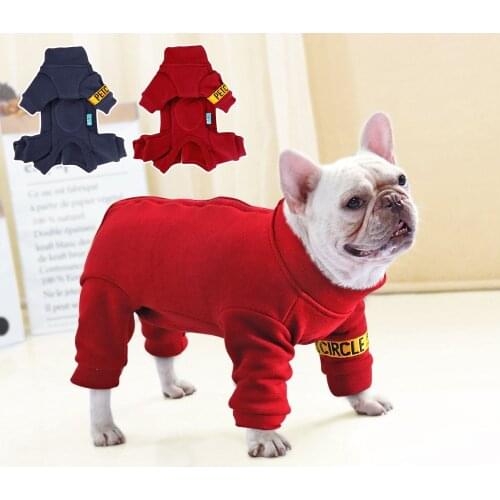 Winter Warm Dog Clothes Pet Dog Jacket Coat Jumpsuit Thicken Pet Clothing For Small Medium Dogs Cats French Bulldog Clothes