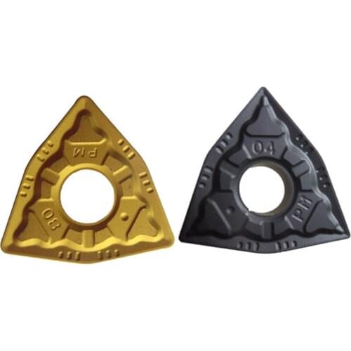 10pcs WNMG080404-PM YBC251 WNMG080408-PM YBC252 Gold steel WNG432 PM YBC252 lather tools Carbide inserts External turning tool