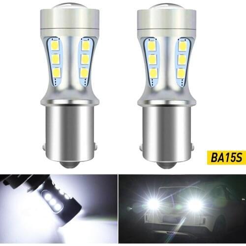 2pcs 1156 Led Super Bright White BA15S P21W 1157 BAY15D W21w 7443 T15 T20 Canbus Car Lamps Tail Bulb Signal Brake Reverse Lights