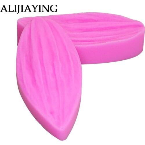 M1123 2pcs/set Silicone Mold Flower Leaf DIY Fondant Cake Decorating Tools Flower Making Petal Leaf Veiner Silicone Mold