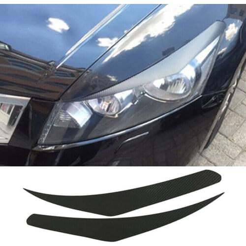 For Honda Accord 8th 2008 2009 2010 2011 2012 2pcs Front Headlight Lamp Eyebrow Sticker Decoration
